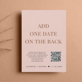 QRコード赤面結婚披露宴の後に幸せに 招待状