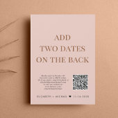 QRコード赤面結婚披露宴の後に幸せに 招待状