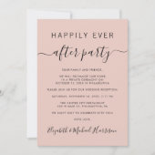 QRコード赤面結婚披露宴の後に幸せに 招待状 (正面)