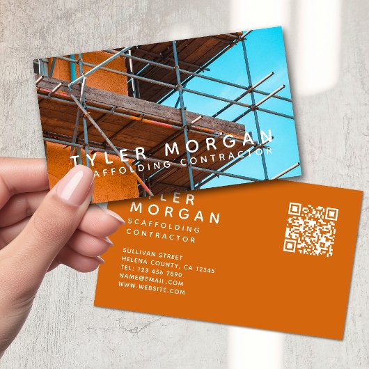 QRコード足場契約者 名刺