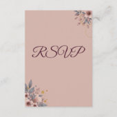 QRコード返信付きRSVPカード 出欠カード (裏面)