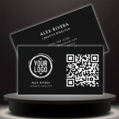 QRコード連絡先カード（白黒） 名刺