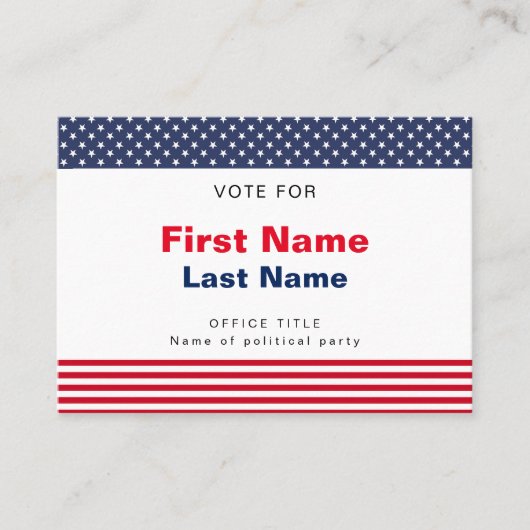 QRコード選エレガント挙キャンペーン名刺 名刺 (正面)