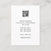 QRコード選エレガント挙キャンペーン名刺 名刺 (裏面)