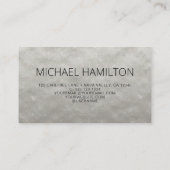 QRコード銀箔プロフモダンァイル名刺 名刺 (裏面)