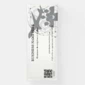 QRコード長方形ビジネスストア屋内屋外 横断幕 (縦)
