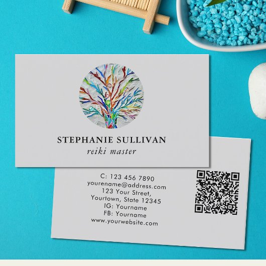 QRコード霊気マスター 名刺