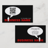 qrコード音声バブル 名刺 (正面/裏面)
