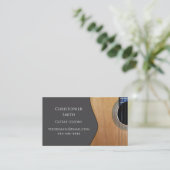 QRコード音楽レッスンギタープロフェッショナルミュージシャン 名刺 (スタンド正面)