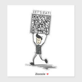 QRコード食べビニール シール