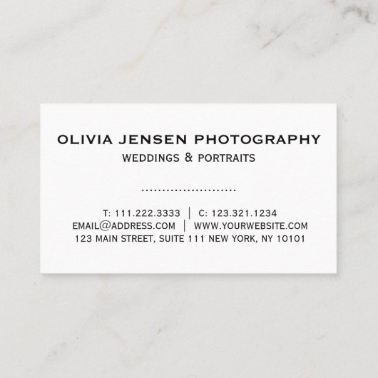 QRコード黄金のグラデーション分割写真家 名刺 (裏面)