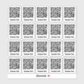 QRコード20ステッカーセット シール (シート)