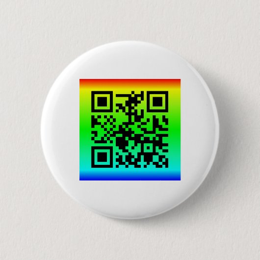 QRコード®ことわざ：すべてOK 缶バッジ (正面)