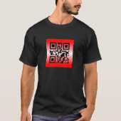 QRコード®ことわざ:私はあなたを愛している Tシャツ (正面)