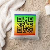 QRコード®ことわざ: BE HAPPY クッション (ブランケット)