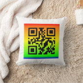 QRコード®ことわざ: JOY クッション (ブランケット)