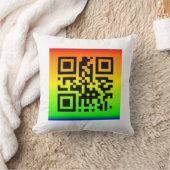 QRコード®ことわざ: PEACE クッション (ブランケット)