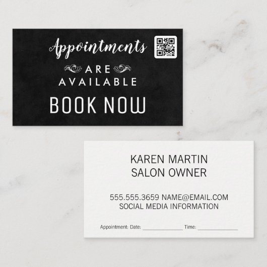 QRコード | アポイントメント (正面/裏面)