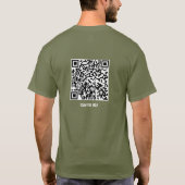 QRコード イエス - うつ病を打ち砕く聖書の言葉 Tシャツ (裏面)