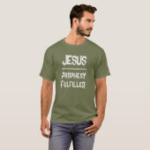 QRコード イエス・キリスト 預言成就者 聖書 キリスト教 Tシャツ (正面フル)