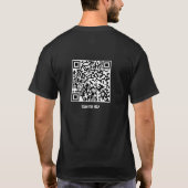 QRコード イエス 抑うつ情緒的治癒 Tシャツ (裏面)