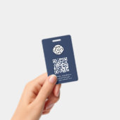 QRコード イベントバッジ バッジ (手持ち)