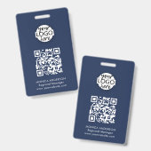 QRコード イベントバッジ バッジ (正面＆裏面)