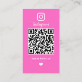 QRコード インスタグラム ソーシャルメディア モダンインフルエンサー 名刺 (裏面)
