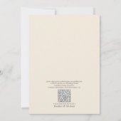 QRコード エレガントガーデン フラワー ウェディング 招待状 (裏面)