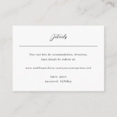 QRコード オンライン RSVP エンクロージャーカード (裏面)