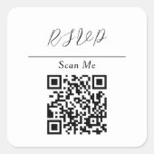 QRコード オンライン RSVP スクエアシール (正面)