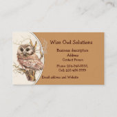 QRコード カスタム Wise Owl Solutions 名刺 (正面)