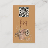 QRコード カスタム Wise Owl Solutions 名刺 (裏面)