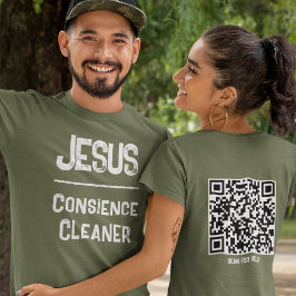 QRコード クリスチャン イエス様の赦しで清らかな良心 Tシャツ