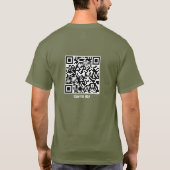 QRコード クリスチャン イエス様の赦しで清らかな良心 Tシャツ (裏面)