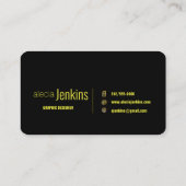 "qrコード"グラフィックデザイナー名刺 名刺 (裏面)