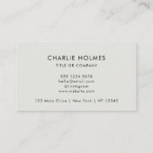 QRコード |グレーモダンプロフェッショナル走査可能 名刺 (裏面)