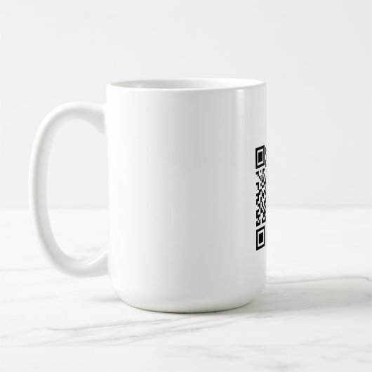 QRコード コーヒーマグカップ (左)