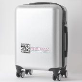 QRコード サロンネイル ビジネス名 カーデカルV シール (スーツケース)