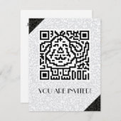 QRコード・ザ・ドッグ 招待状 (正面/裏面)