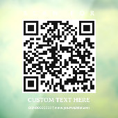 QRコード シンプル ミニマリスト ビジネス カー トラック ドア ウィンドウサイン (シート3)