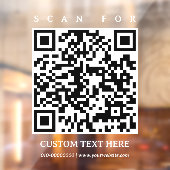 QRコード シンプル ミニマリスト ビジネス カー トラック ドア ウィンドウサイン (シート2)