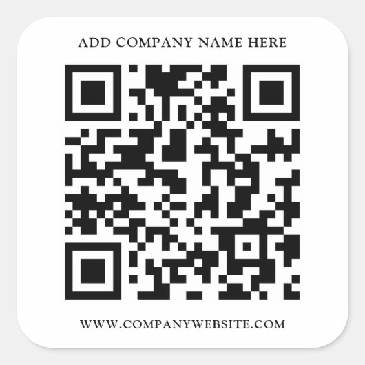 QRコード スクエアシール (正面)