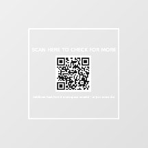 QRコード ストアフロントステッカー - スキャンしてね