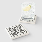 qrコード ストーンコースター (横)