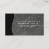 QRコード/ダークグレーロック 名刺 (裏面)