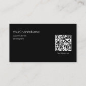 Qrコード |チャネル広告カード 名刺 (裏面)