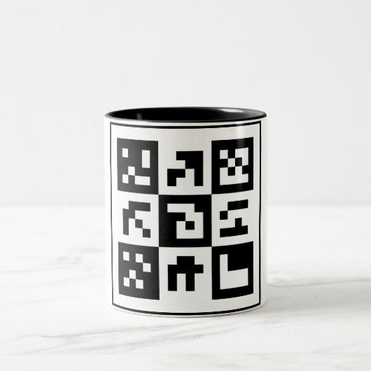 qrコード ツートーンマグカップ (中央)