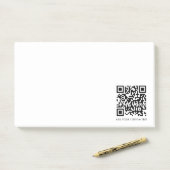 QRコード |テキストミニマモダンリストのシンプル ポストイット (デスク)