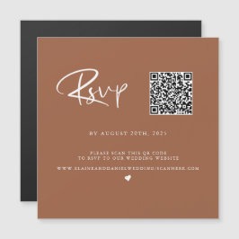 QRコード テラコッタ 写真 RSVP カード